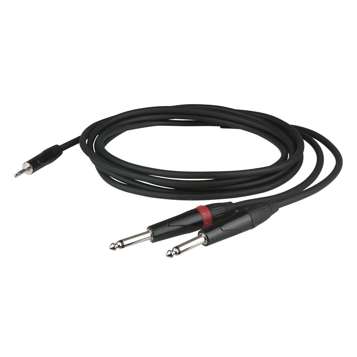 DAP AUDIO CABLE FLX31 - stereo mini-jack to 2 mono Jack L/R, 1,5 metres